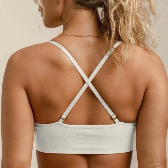NEW Branwyn Merino Wool Essential Bralette Size Medium In Natural - MSRP $52 - Picture 2 of 3